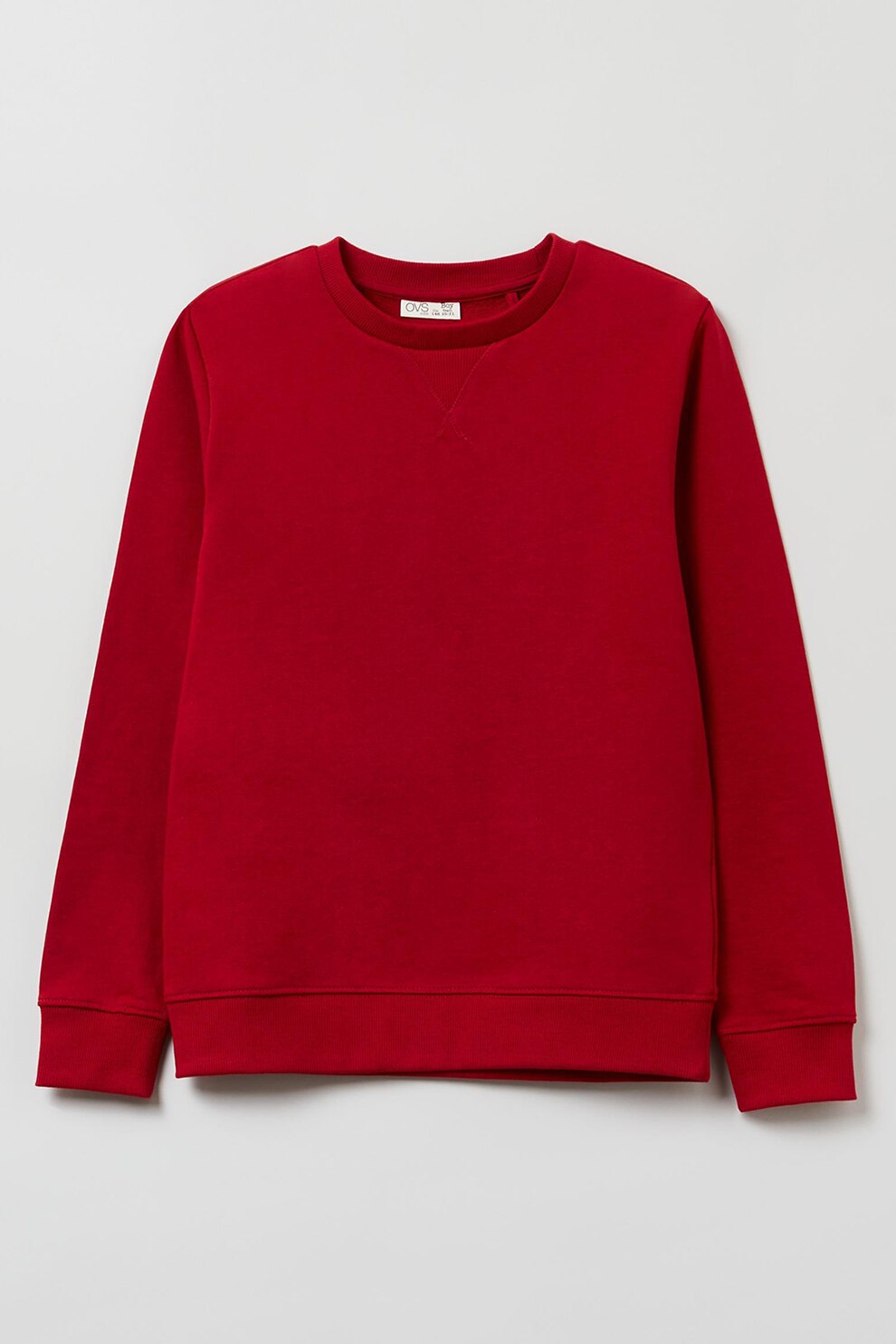 OVS, Bluza sport cu decolteu la baza gatului, Rosu inchis, 146 CM