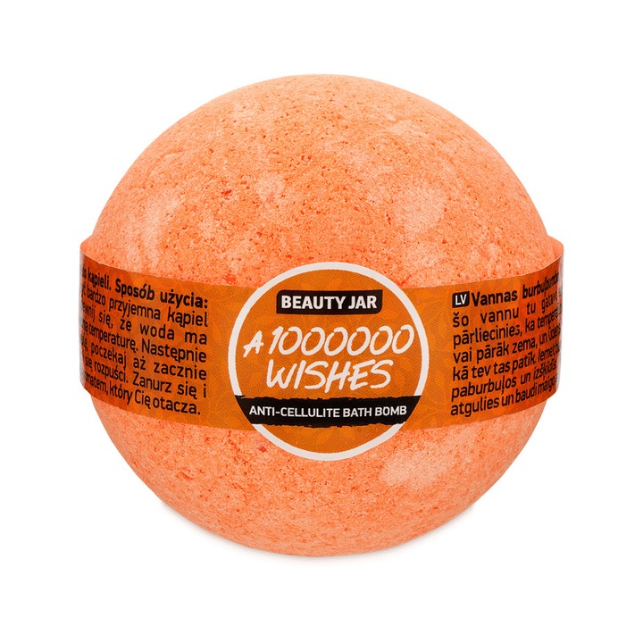 Бомба за вана Beauty Jar със сицилиански портокали, A 1000000 Wishes, Beauty Jar, 150 гр