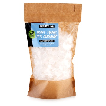Cristale hidratante pentru baie cu ulei de cocos, Beauty Jar, 600g Cristale hidratante pentru baie cu ulei de cocos, Beauty Jar, 600g