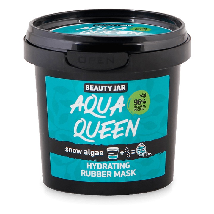 Маска за лице Aqua Queen, Beauty Jar, Хидратираща, С екстракт от водорасли, 20 гр