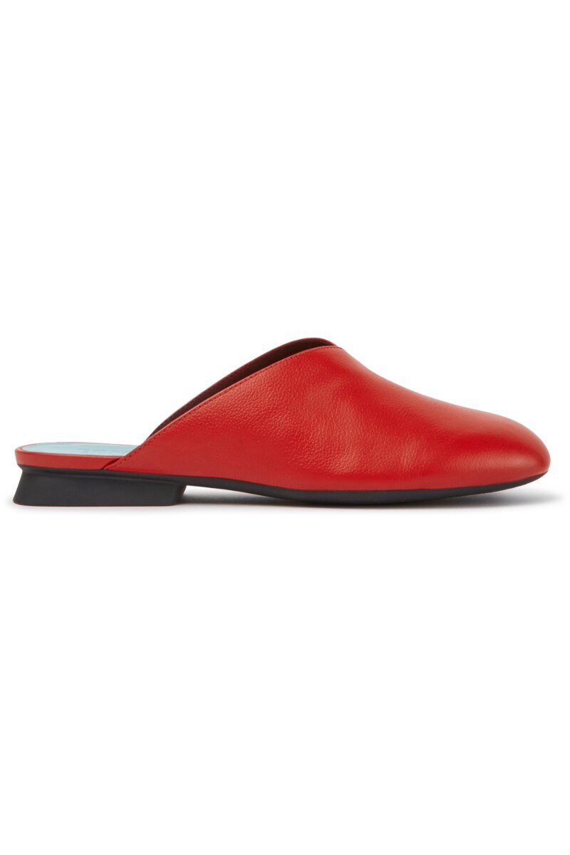 Casi Myra rosu aprins, piele naturala, casual, masura