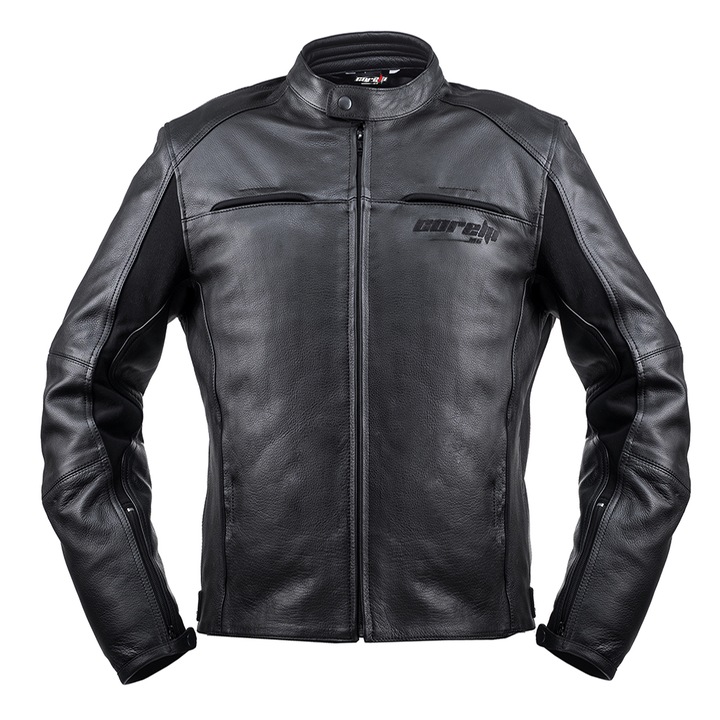 Geaca pentru motocicleta Storm, Corelli MG, Piele, Negru, L