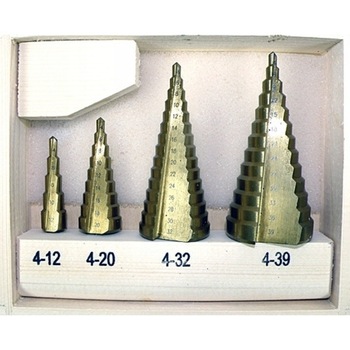 Set 4 burghie conice 4-39MM, Silver Set 4 burghie conice 4-39MM, Silver