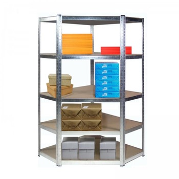 Raft metalic de colt PROCART, cu 5 nivele, 180x90x30 cm, sarcina maxima 875 kg Raft metalic de colt PROCART, cu 5 nivele, 180x90x30 cm, sarcina maxima 875 kg