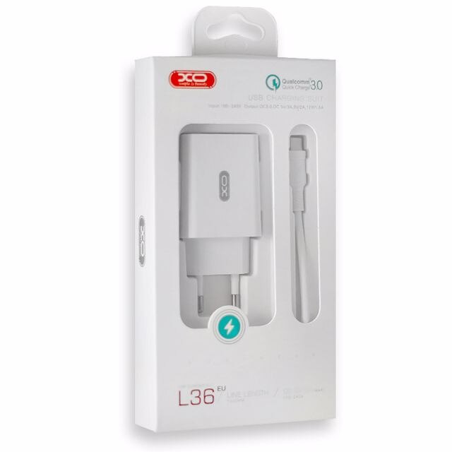 Incarcator Telefon XO L36 Fast Charge QC 3.0 Tip C