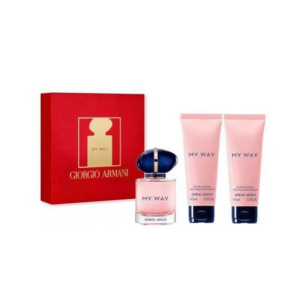 Set Giorgio Armani, My Way, Femei, Apa de parfum 50ml, Lotiune de corp 75ml, Gel de dus 75ml