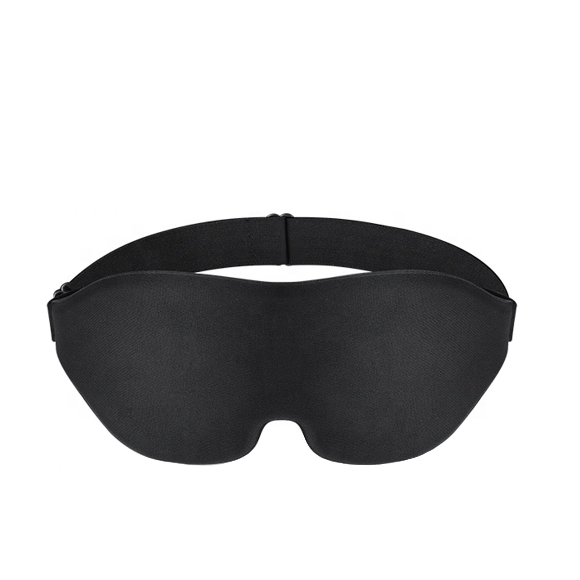 Masca de somn 3D Premium, WAYA , Poliester, Reglabila, 100% lumina blocata, Negru
