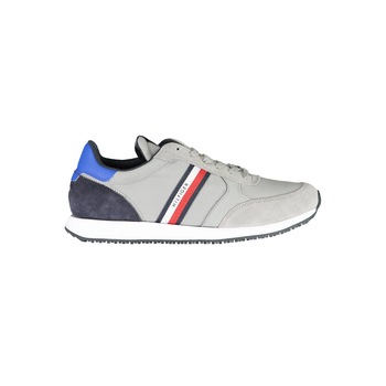 Pantofi sport barbati, TOMMY HILFIGER, 9201082, Logo, Gri, Gri, 42 Pantofi sport barbati, TOMMY HILFIGER, 9201082, Logo, Gri, Gri, 42