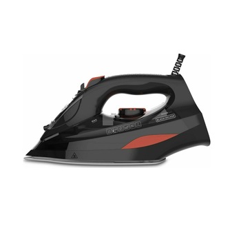 Fier de calcat Black&Decker BXIR3000E, 3000W, rezervor apa 0.42l, debit de abur variabil 45g/min jet de abur 200g/min, Negru/Rosu Fier de calcat Black&Decker BXIR3000E, 3000W, rezervor apa 0.42l, debit de abur variabil 45g/min jet de abur 200g/min, Negru/Rosu