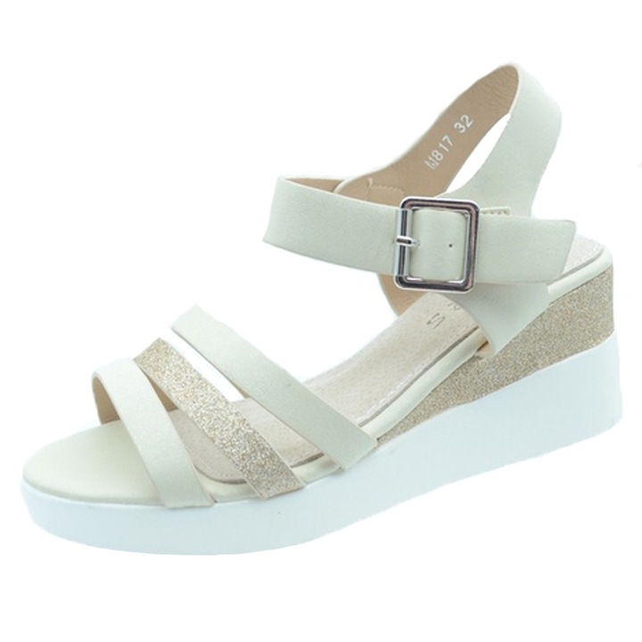 Сандали на платформа за момиче MRS M817BE-36, Бежови 51164