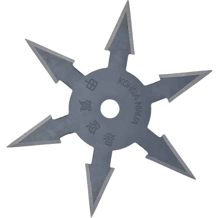 Steluta ninja pentru aruncat la tinta, neagra, 6 colturi, 10 cm,dalimag