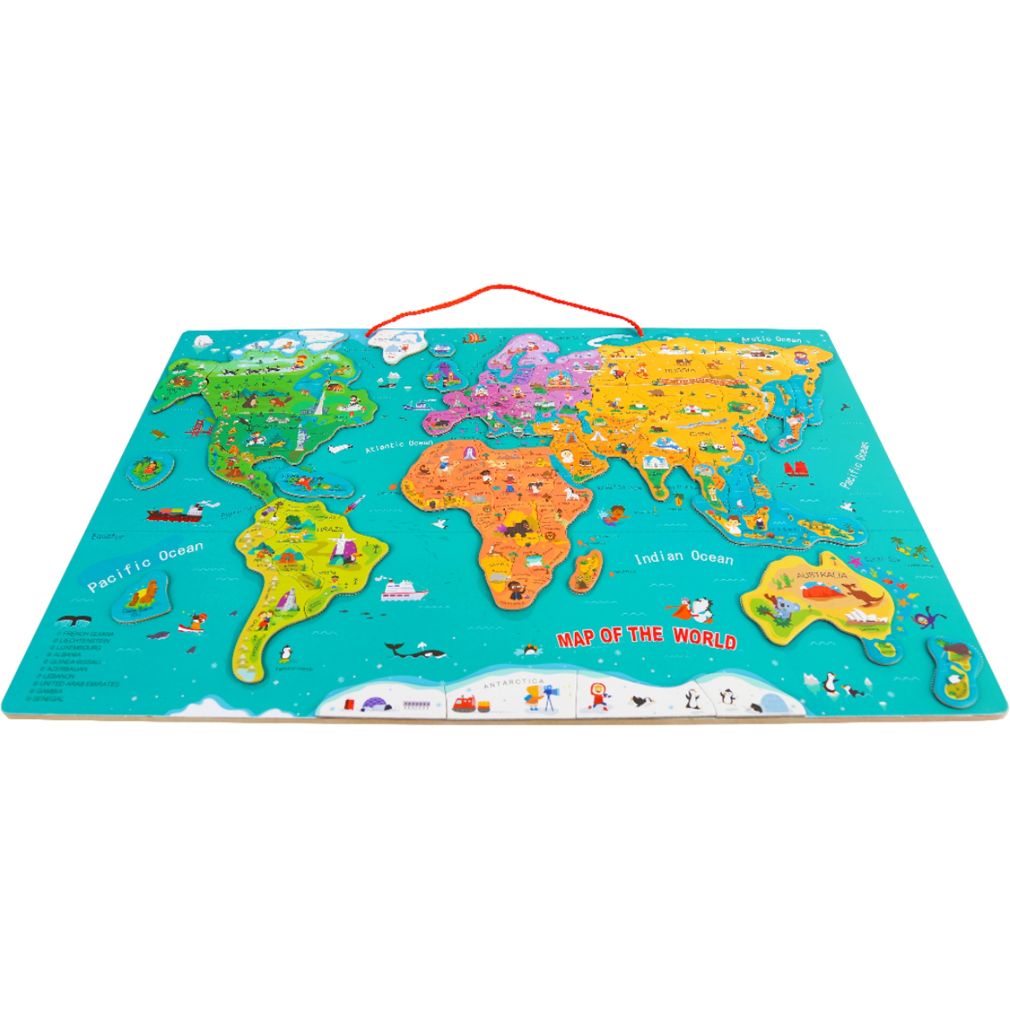 Harta lumii Top Bright, magnetica