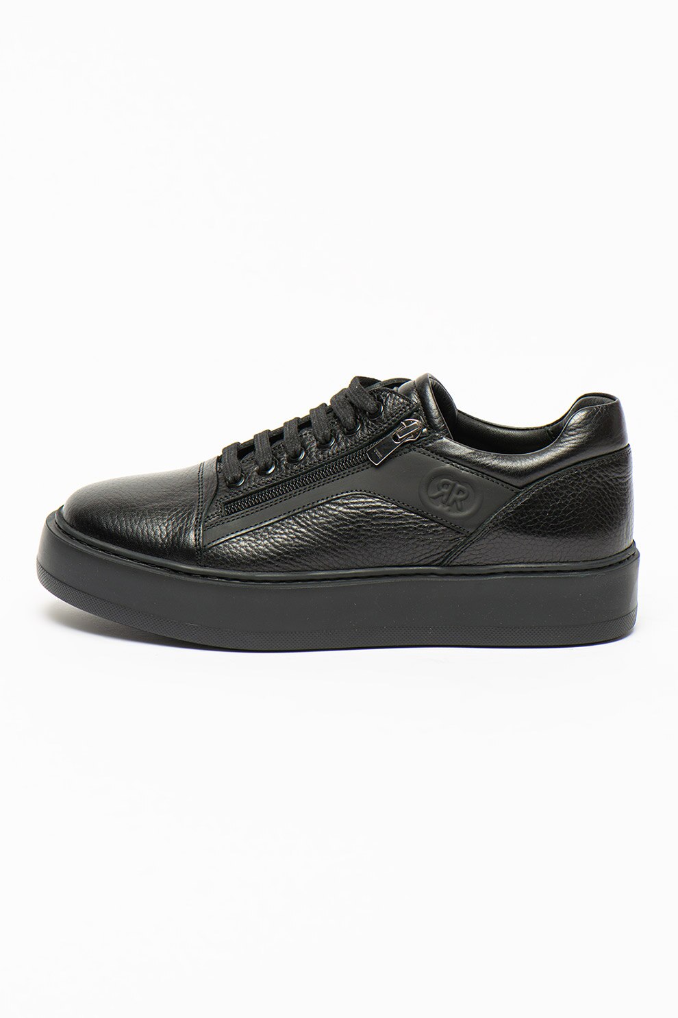 Cerruti 1881, Pantofi sport din piele cu aspect texturat, Negru