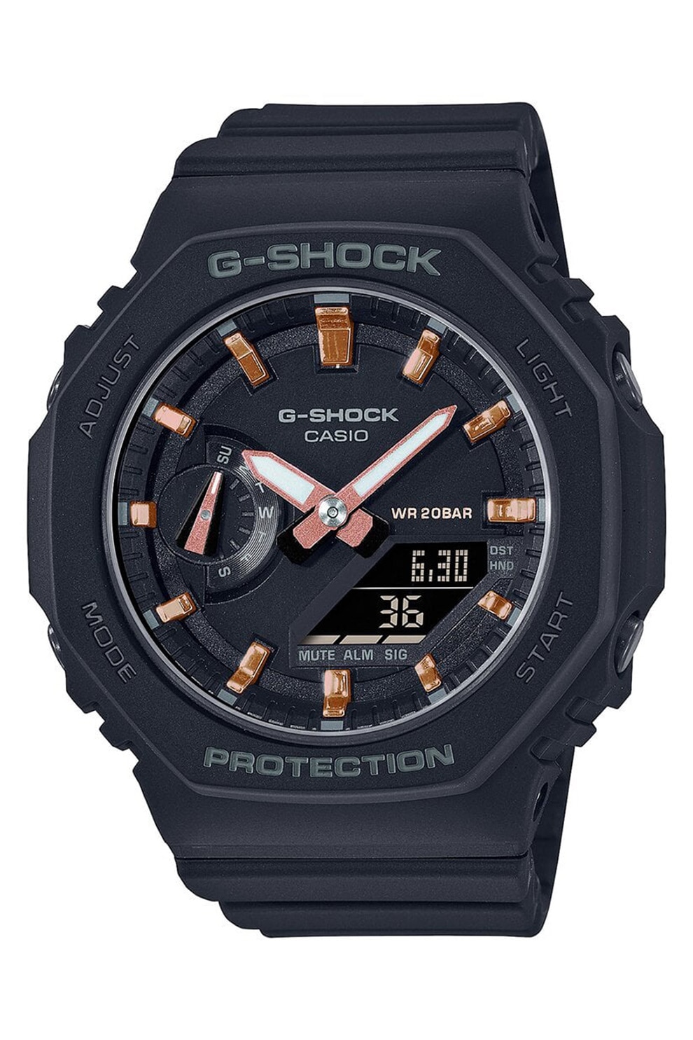 Casio, Ceas digital cu functii multiple G-Shock, Negru