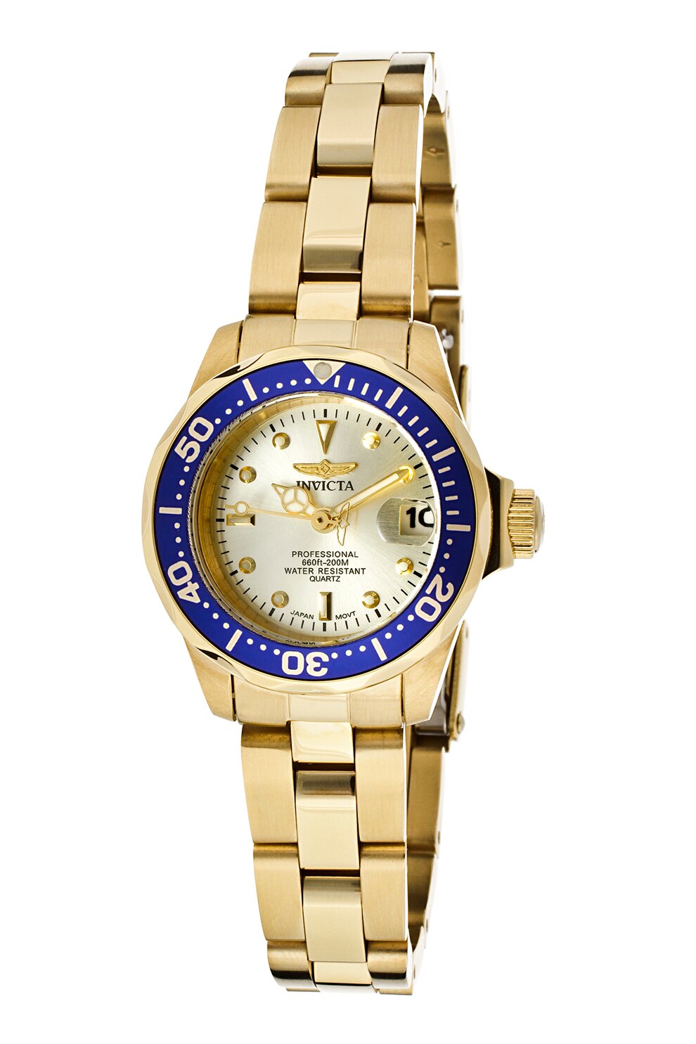 Invicta, Ceas quartz din otel inoxidabil, Auriu