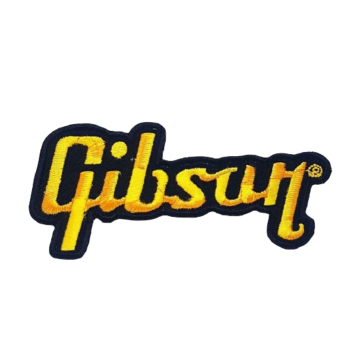 Petic textil Gibson, 11.5 x 5.2 cm, Galben