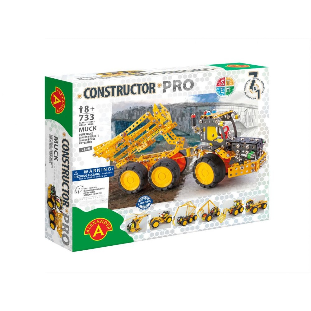 Set construct Pro, Alexander, Muck, 7 in 1, 733 piese