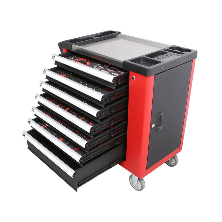 Dulap Breckner Germany metalic cu scule 7 sertare 245 piese 840 x 460 x 735 mm