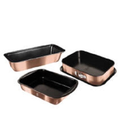 Set de 3 tavi de copt BERLINGER HAUS BH-7633,Rose Gold Collection