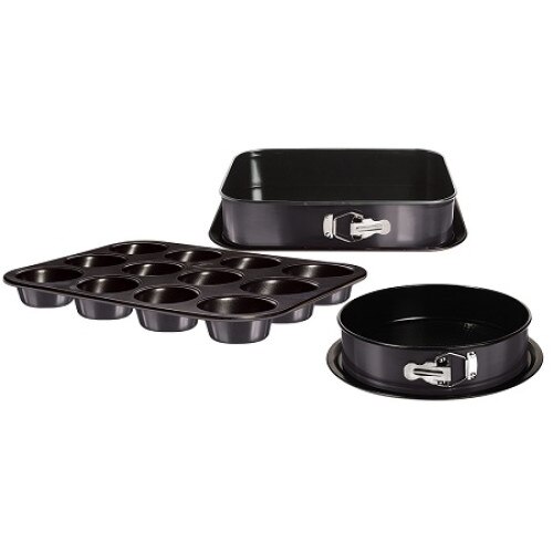 Set de 3 tavi de copt BERLINGER HAUS BH-7637, Metallic Line Carbon Pro Edition