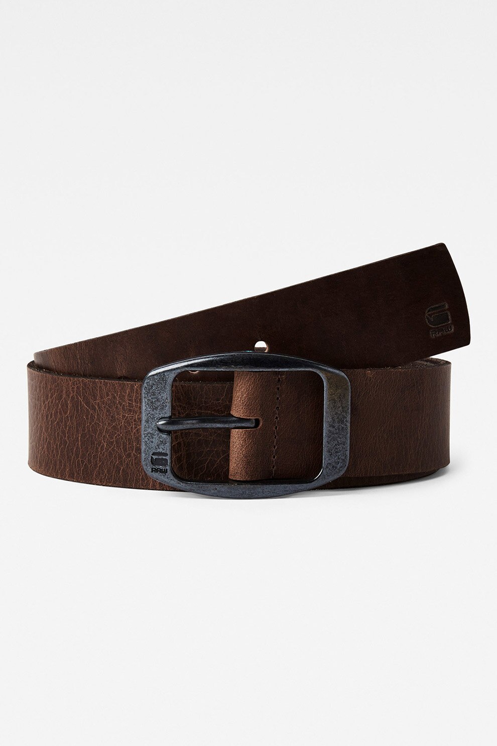 G-Star RAW, Curea uni de piele, Maro, 80 CM Standard