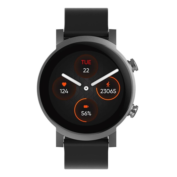 Ceas Smartwatch Mobvoi TicWatch E3, 47 mm, GPS, IP68, Panther Black