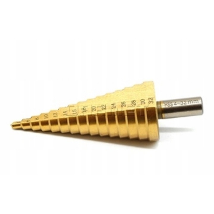 Burghiu conic metal 4/32MM, Silver