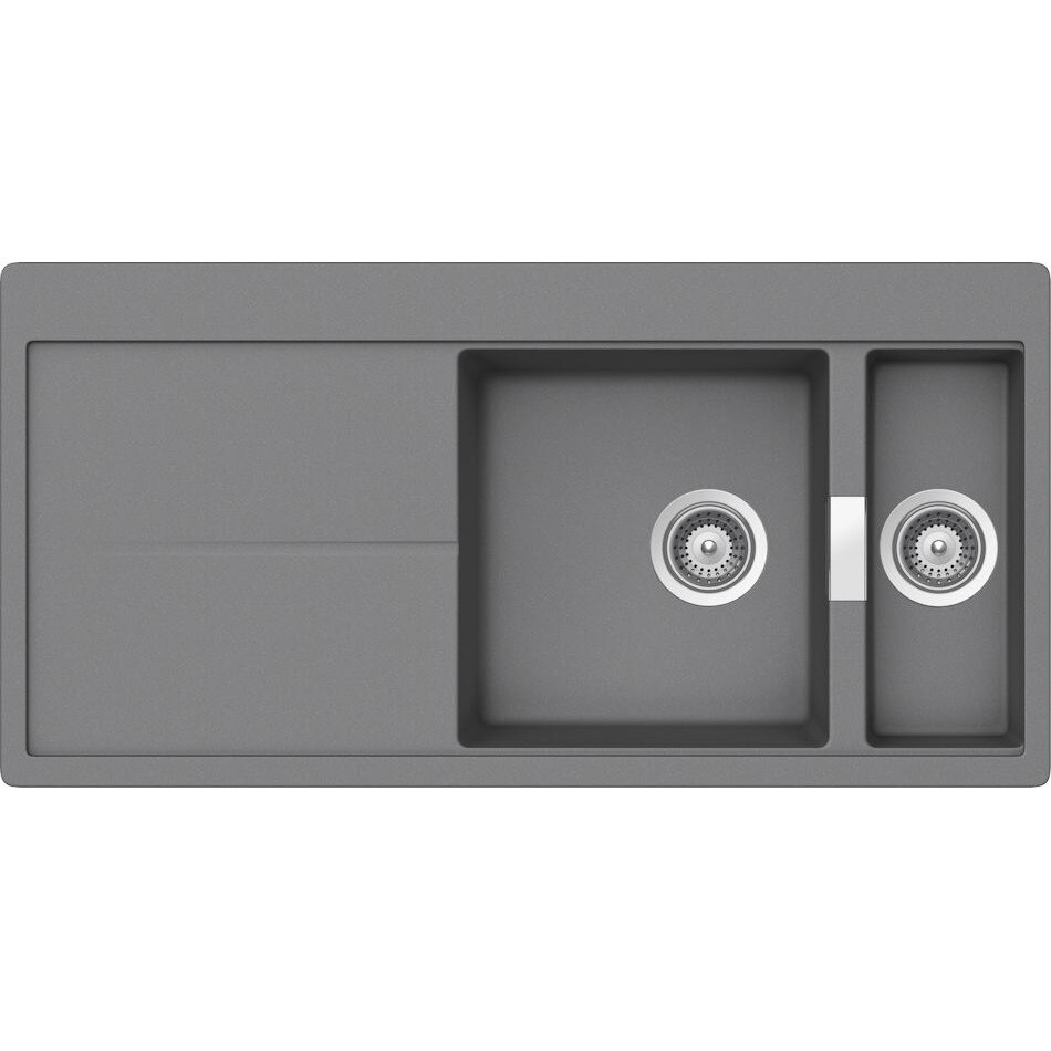 Chiuveta Teka Gloria 60 B-TG , 1,5 cuve , 100 x 50 cm , Aluminiu , Granit