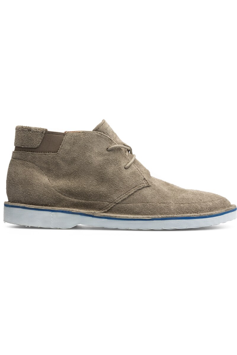Botine Camper Morrys, Piele naturala, Gri, Gri