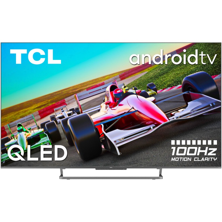 Televizor TCL 75C728 189 cm, Smart Android, 4K Ultra HD, QLED, Clasa G