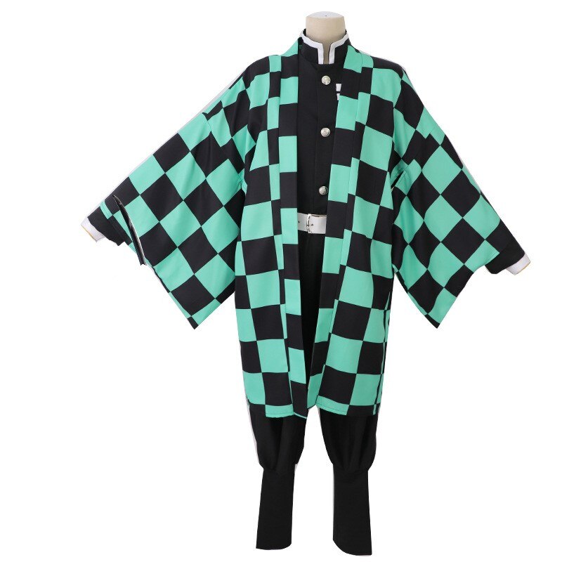 Costum Anime Cosplay Demon Slayer Tanjiro Kamado,7-8ani