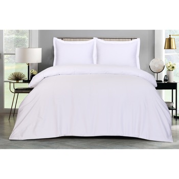 Set lenjerie de pat dubla, Bedora, Hotel Line Luxury, 400 TC, 240x240 cm, 100% bumbac, alb Set lenjerie de pat dubla, Bedora, Hotel Line Luxury, 400 TC, 240x240 cm, 100% bumbac, alb