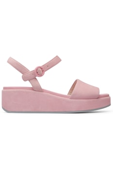 Sandale cu Platforma de 5.7 Camper Misia, Piele Nabuc, Roz, Roz Sandale cu Platforma de 5.7 Camper Misia, Piele Nabuc, Roz, Roz