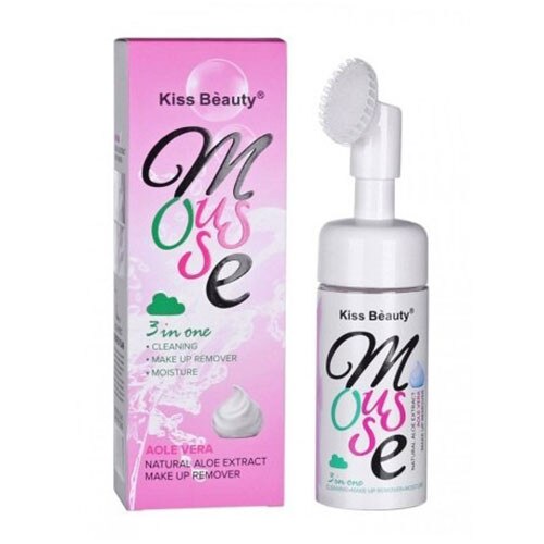 Spuma curatare, Kiss Beauty, Aloe Vera, 150 ml, perie inclusa