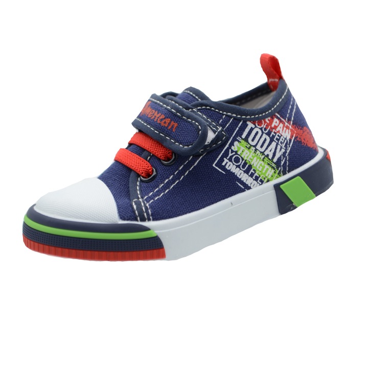 Момчешки платнени маратонки American Club, тъмносини, Тъмносин