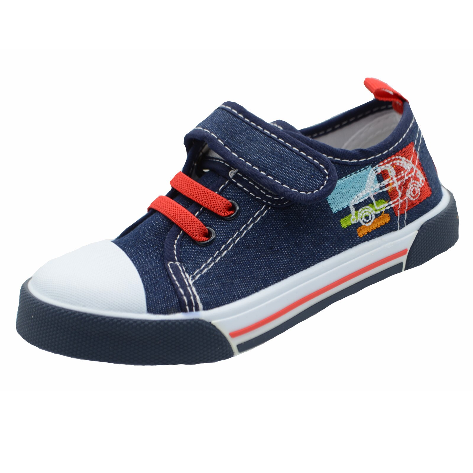 Tenisi din panza pentru baieti American Club TEN TEN 40/21_29, Bleumarin 55253