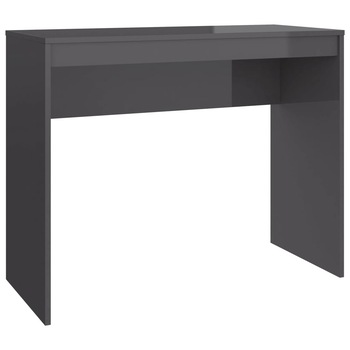 Birou din pal extralucios vidaXL, PAL, 90 x 40 x 72 cm, Gri Birou din pal extralucios vidaXL, PAL, 90 x 40 x 72 cm, Gri