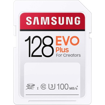 Card de memorie Samsung SDXC EVO Plus, 128GB, UHS-I, (U1), Clasa 10 Card de memorie Samsung SDXC EVO Plus, 128GB, UHS-I, (U1), Clasa 10