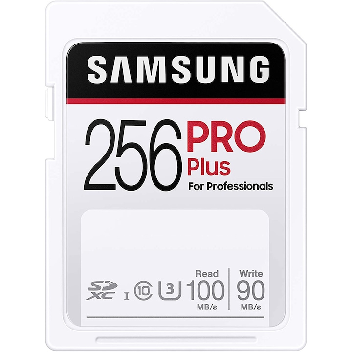 Карта памет Samsung SDXC PRO Plus, 256GB, UHS-I, (U3), Клас 10