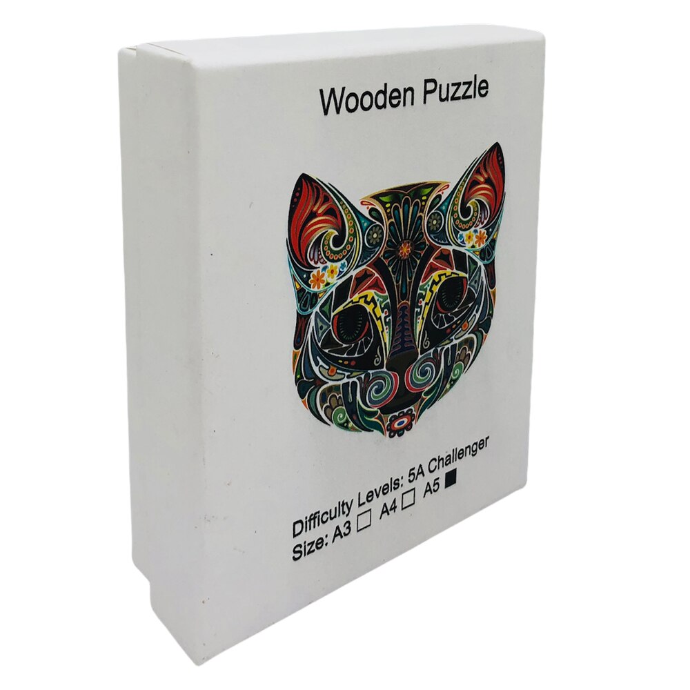 Puzzle din lemn, Shop Like A Pro®, Dificultate A5, Pisica