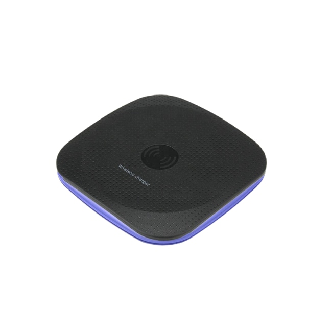 Incarcator wireless Bibilel, fast charge, conector MicroUSB, Negru Albastru, ATX-BBL3066