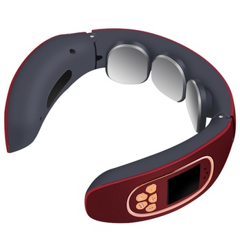 Dispozitiv de masaj cervical Lila Care, cu telecomanda, puls electro-magnetic, vibratii si functii de incalzire, rosu-negru, 4 moduri de masaj Dispozitiv de masaj cervical Lila Care, cu telecomanda, puls electro-magnetic, vibratii si functii de incalzire, rosu-negru, 4 moduri de masaj