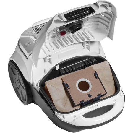 Aspirator cu sac Concept Trooper Parquet VP8090, 700W, capacitate 3l, perie parchet, filtru lavabil HEPA 13, Alb