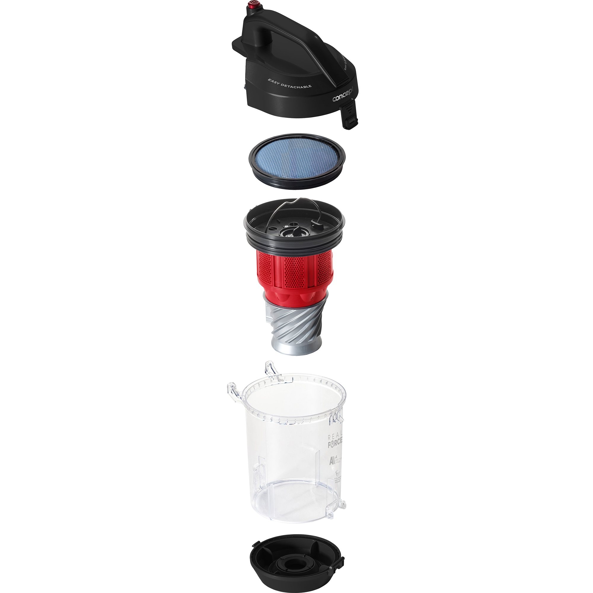 Aspirator fara sac Concept VP5230 ,700W, Capacitate recipient 3 L, lungime cablu alimentare 7m ,nivel zgomot 78 db, perie parchet, Hepa 13, 4 A, perie parchet, perie animale