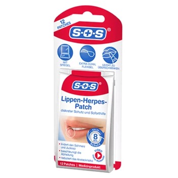 Plasture impotriva herpesului SOS, 12 bucati Plasture impotriva herpesului SOS, 12 bucati