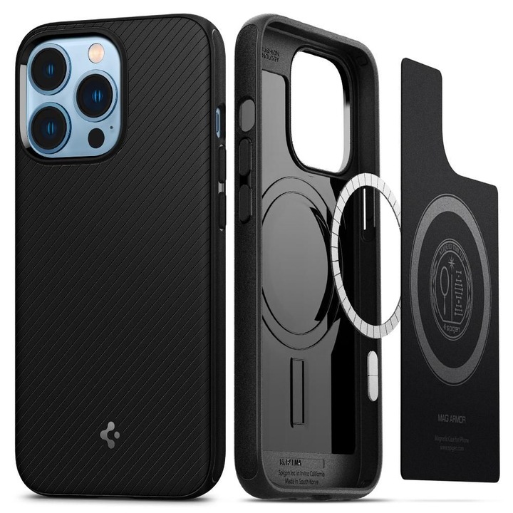 Калъф Spigen Mag armor Magsafe за iPhone 13 Pro Max, Matte Black