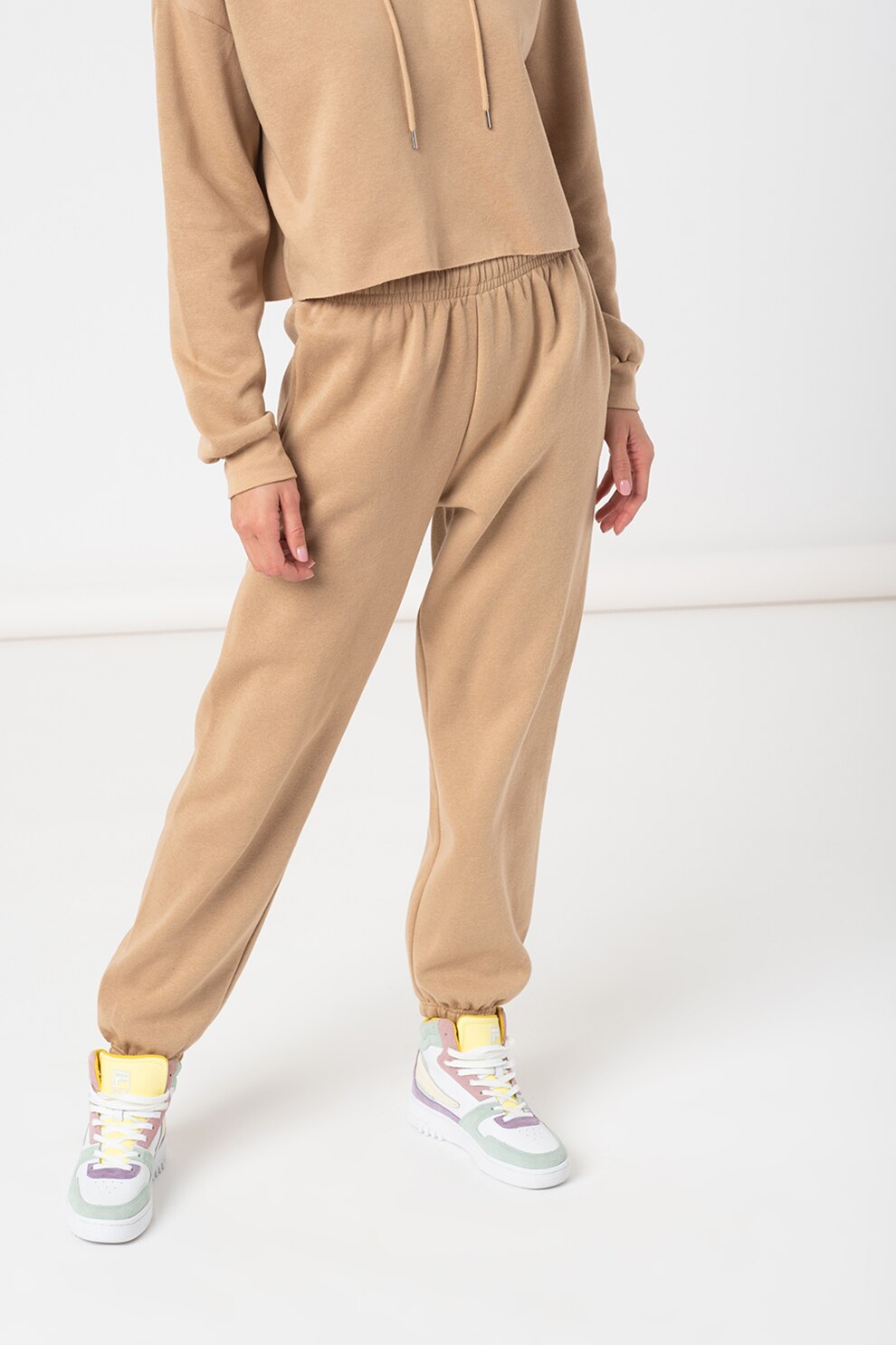 Haily's, Pantaloni sport cu buzunare laterale Alice, Bej