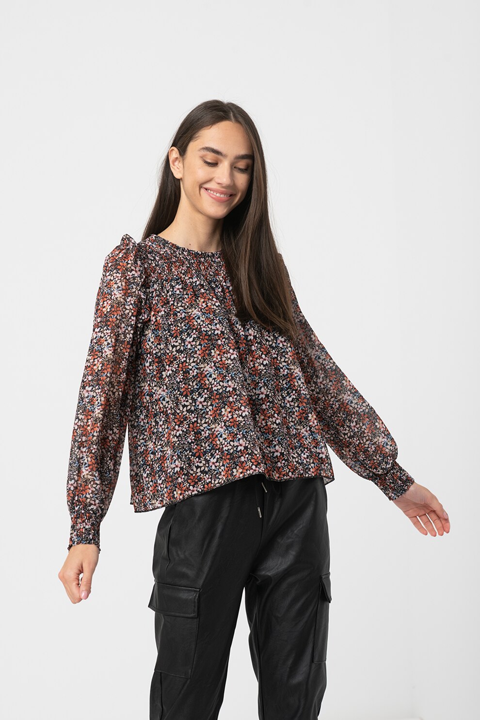 Haily's, Bluza cu model floral Sara, Multicolora