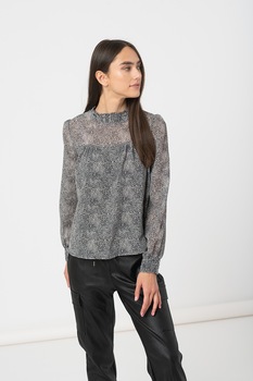 Haily's, Bluza cu animal print Nana, Negru/Alb prafuit Haily's, Bluza cu animal print Nana, Negru/Alb prafuit