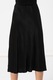 Hailys, Fusta midi evazata cu talie inalta Nadine, Negru, M